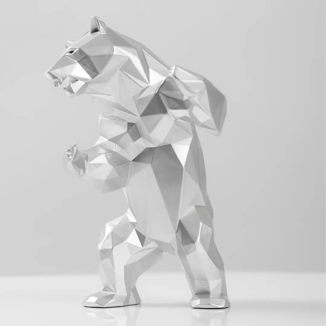 STANDING BEAR SILVER MATTE