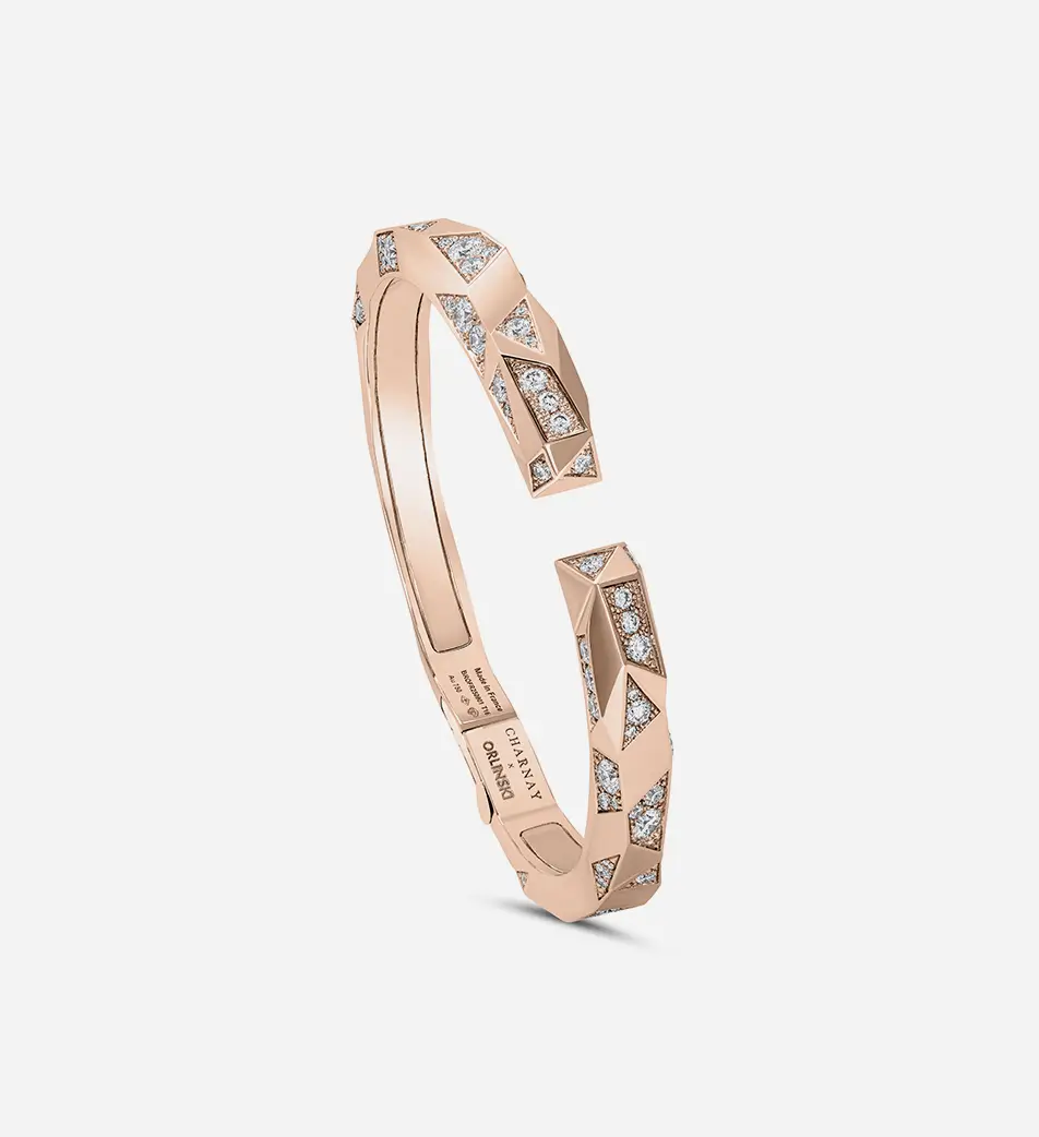 Bracelet Lingot Charnay x Orlinski – Or Rose Semi Serti