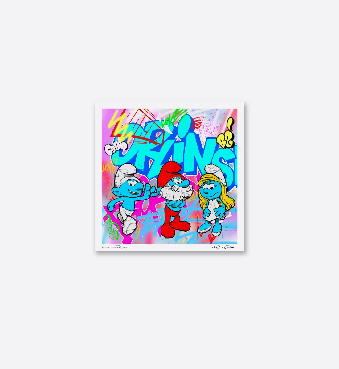 DIGIGRAPHIE "LES SCHTROUMPFS"